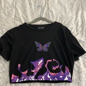 Shein Cropped T-shirt